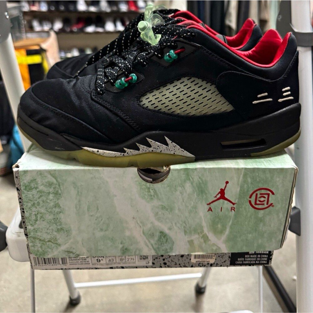 Air Jordan Retro 5 Low CLOT Jade Sz 9.5